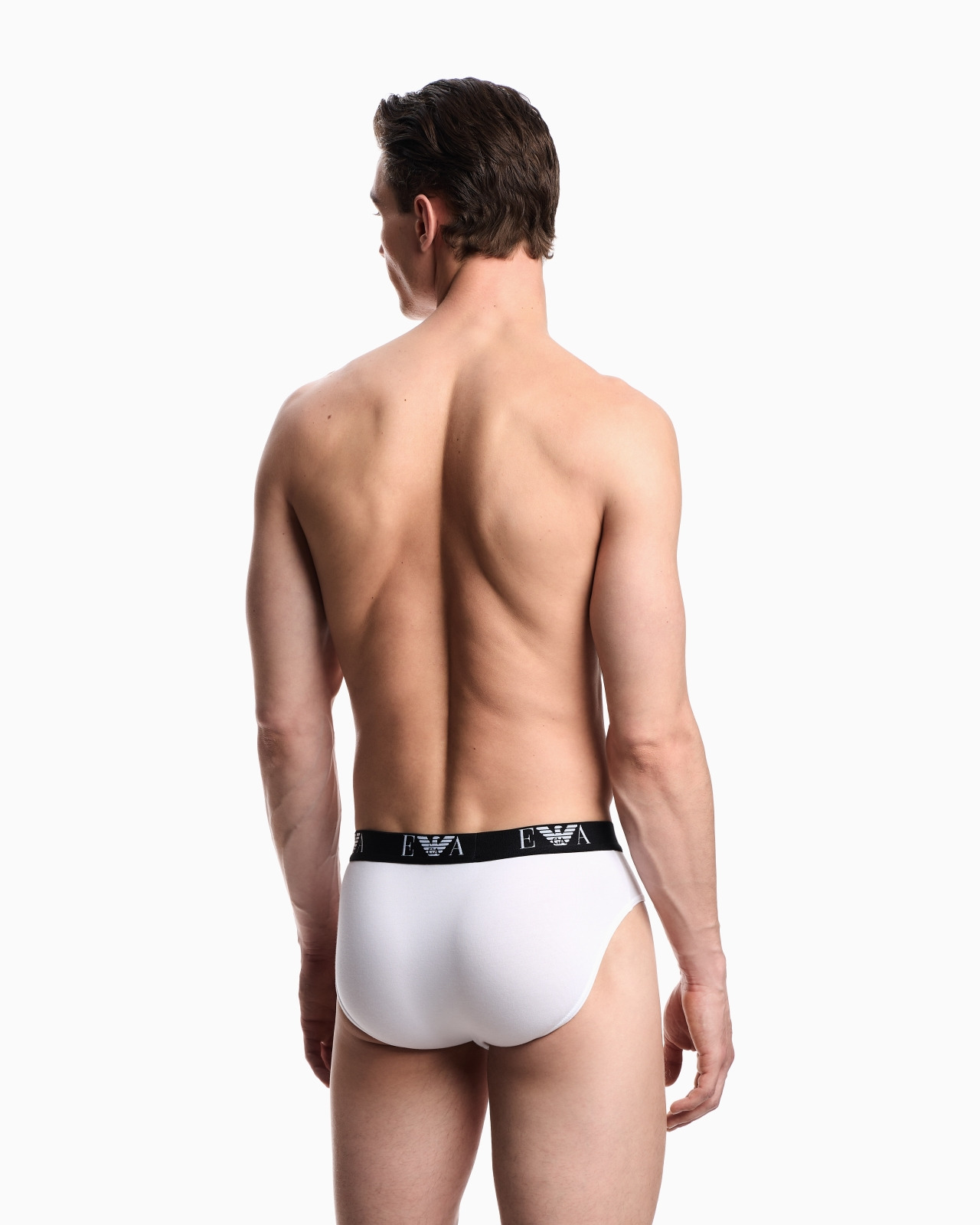 THREE-PACK OF STRETCH JERSEY BRIEFS WITH EA LOGOBAND - 3