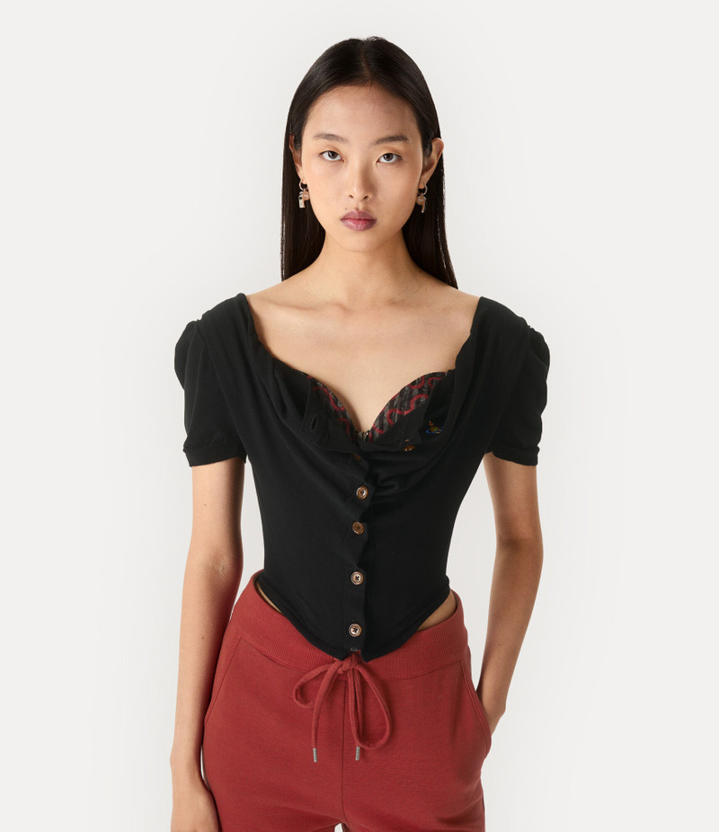 SHORT SLEEVE BEA CORSET CARDIGAN 4
