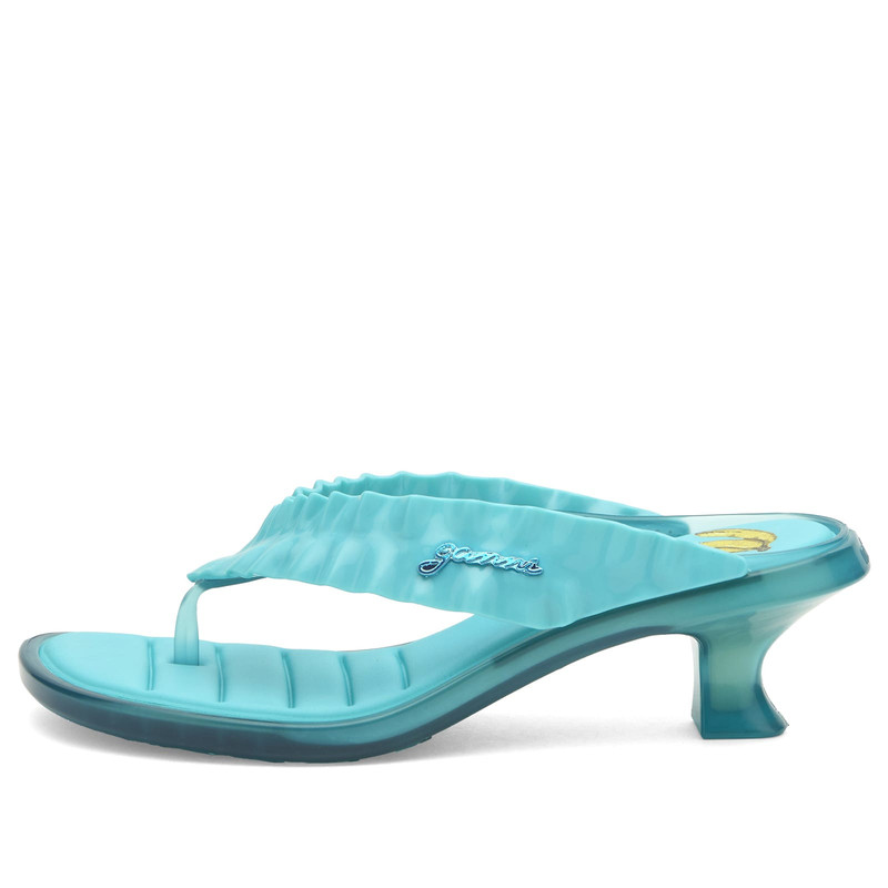 Melissa x Ganni Thong Kitten Heel Sandals 1