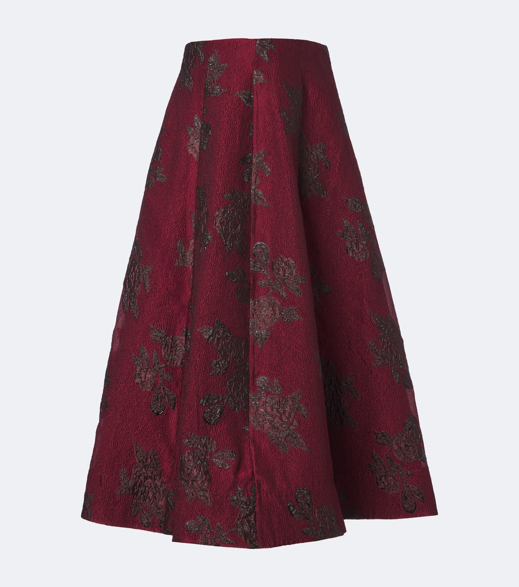 Waverly floral cloqué midi skirt - 1