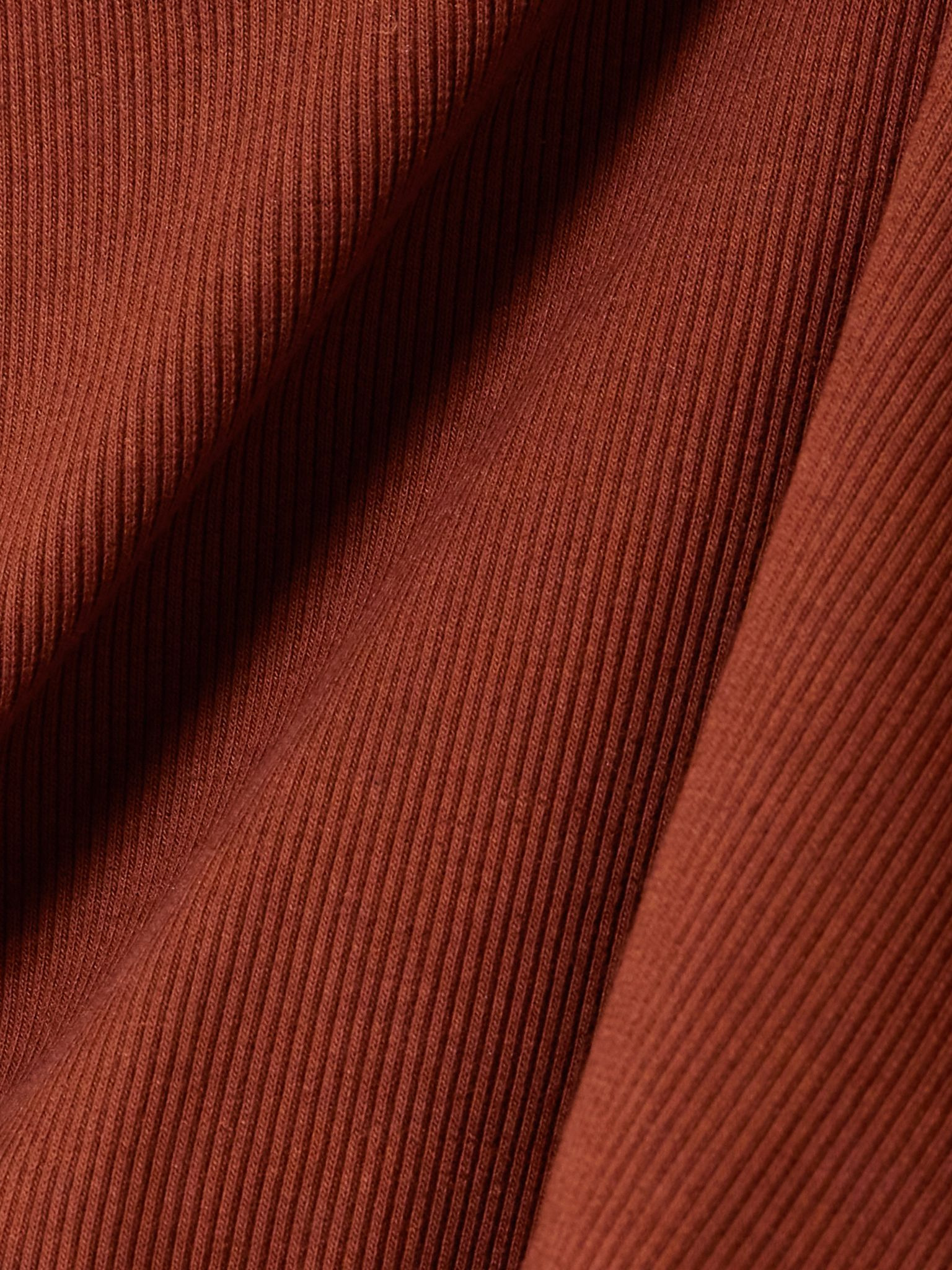Muraya cropped gathered jersey T-shirt Burgundy - 4