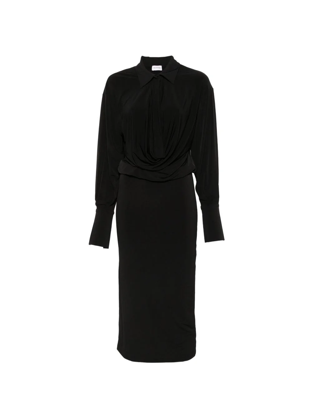 Lilia draped cut-out midi dress - 1