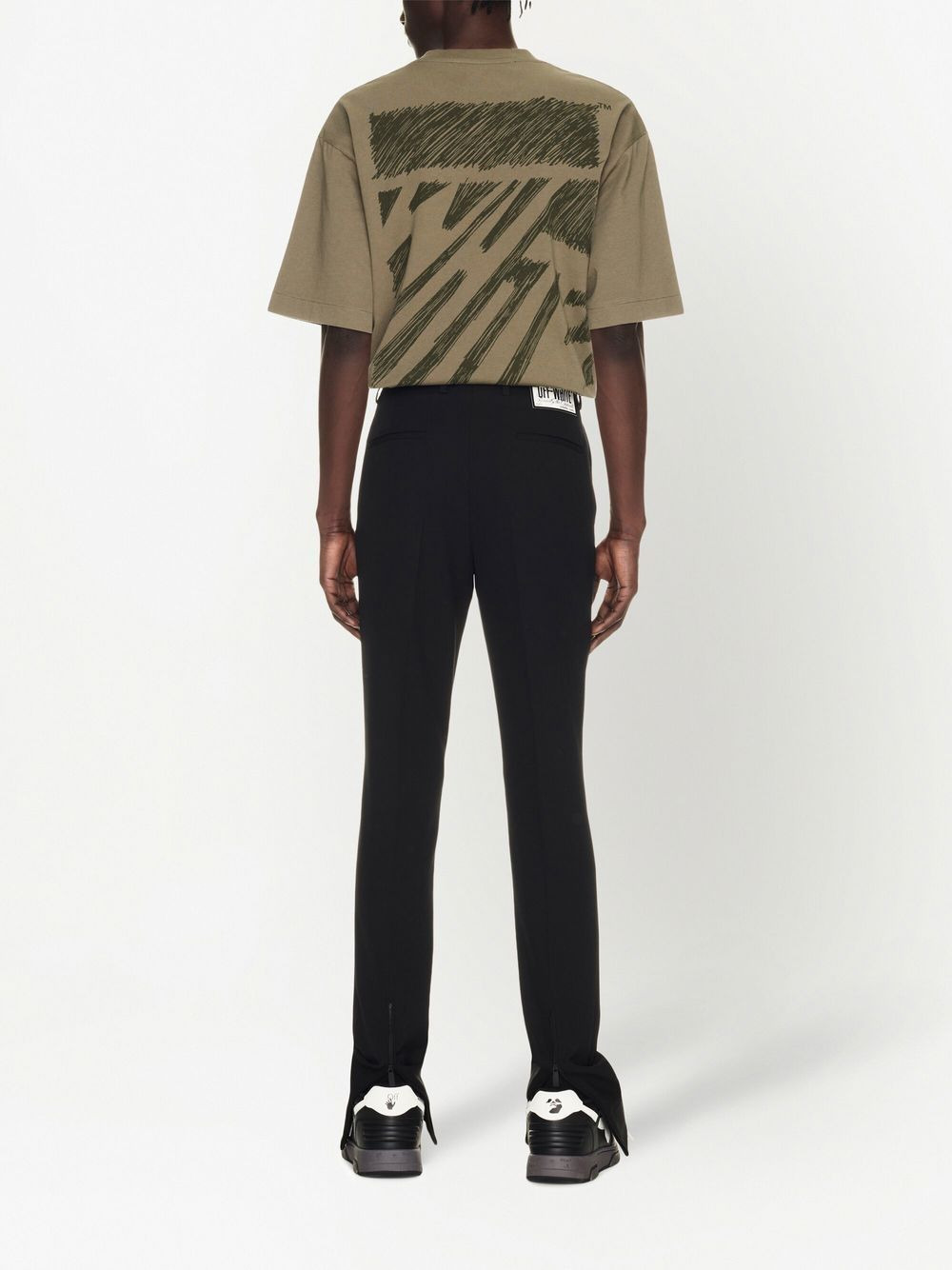Off White Men Wool Trousers - 5