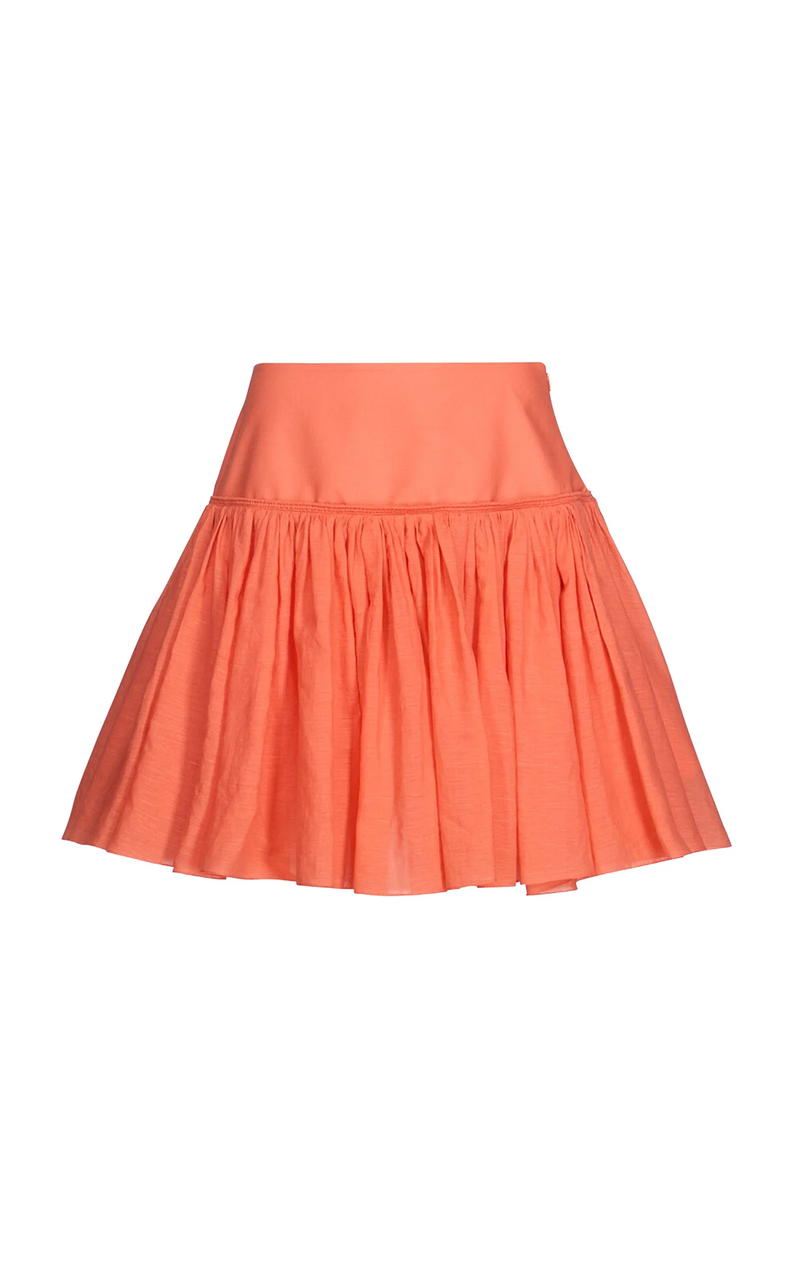 Basque Cotton-Blend Mini Skirt orange - 1