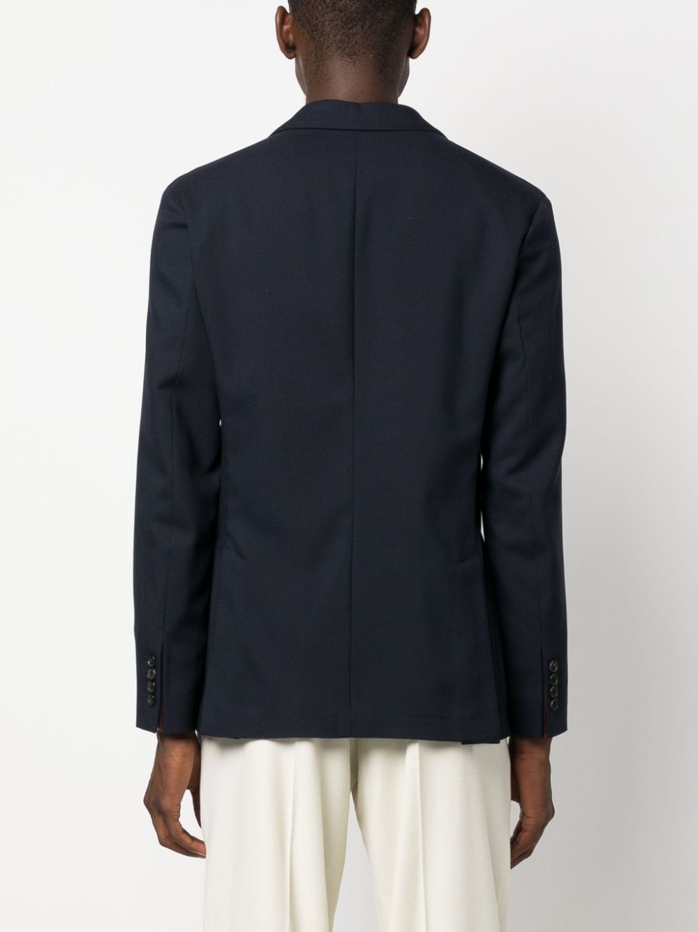 notched tailored blazer - 4