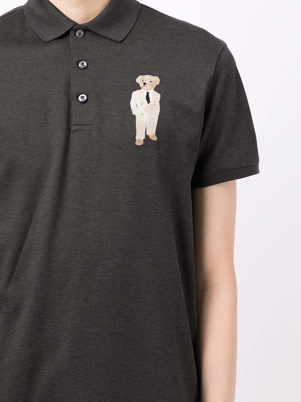 oversized embroidered Polo Bear logo polo shirt - 5