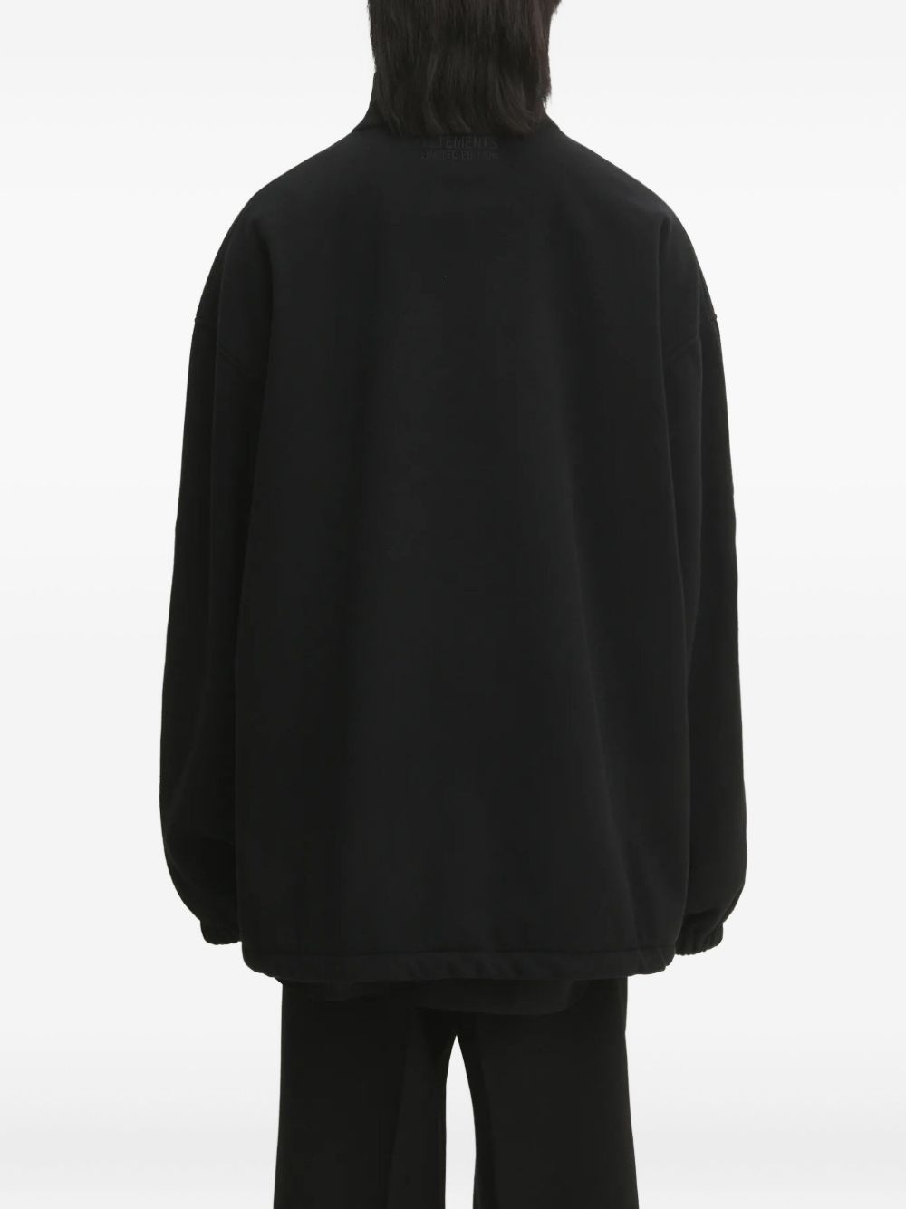 logo-embossed zip-up jacket - 3