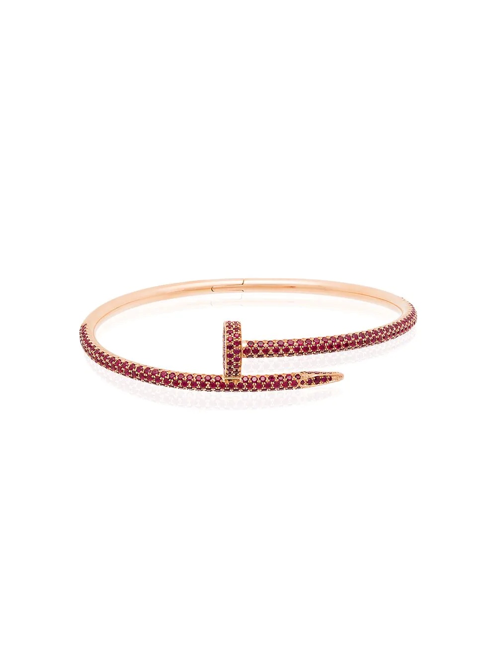 customised 18kt rose gold Cartier Juste Un Clou bracelet - 1