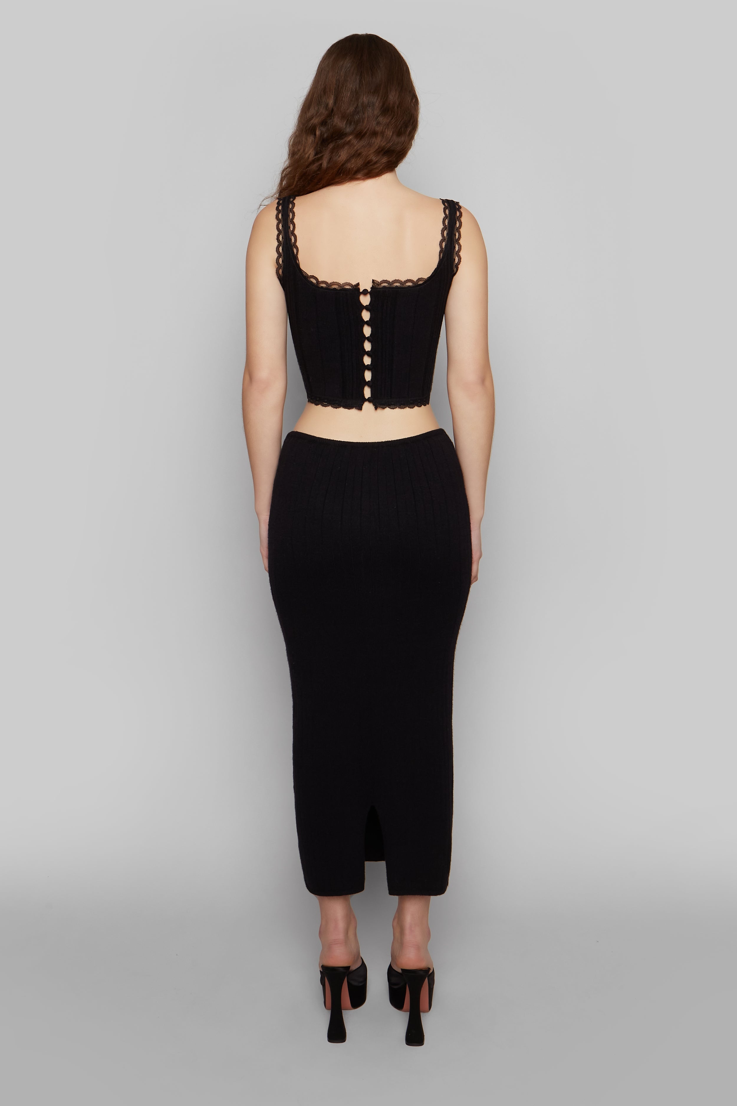 RIBBED MAXI SKIRT - 5