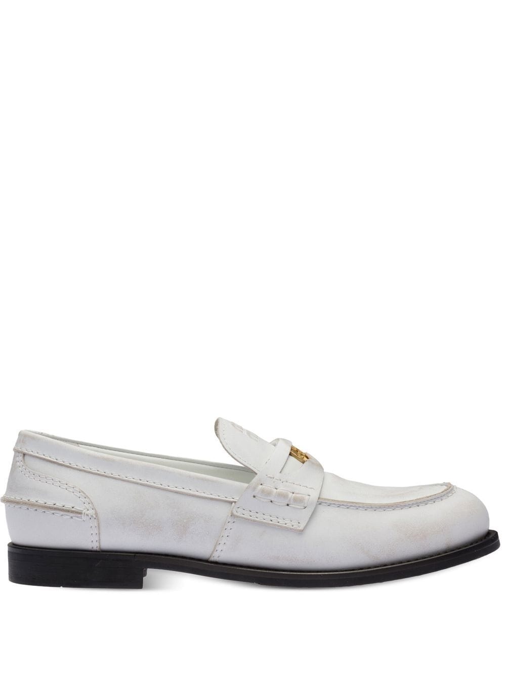 leather penny loafers - 1