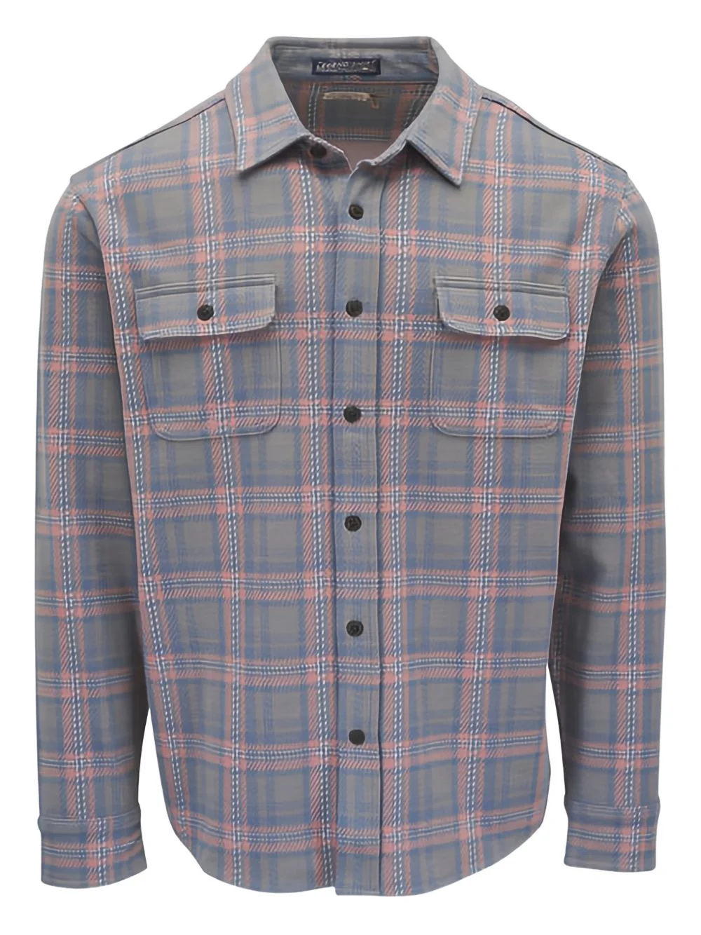 patch-pocket check-pattern shirt - 1
