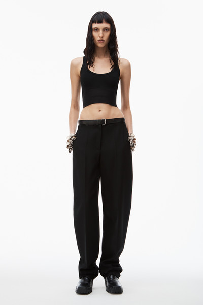 Alexander Wang LOGO ELASTIC SCOOPNECK BRA TOP outlook