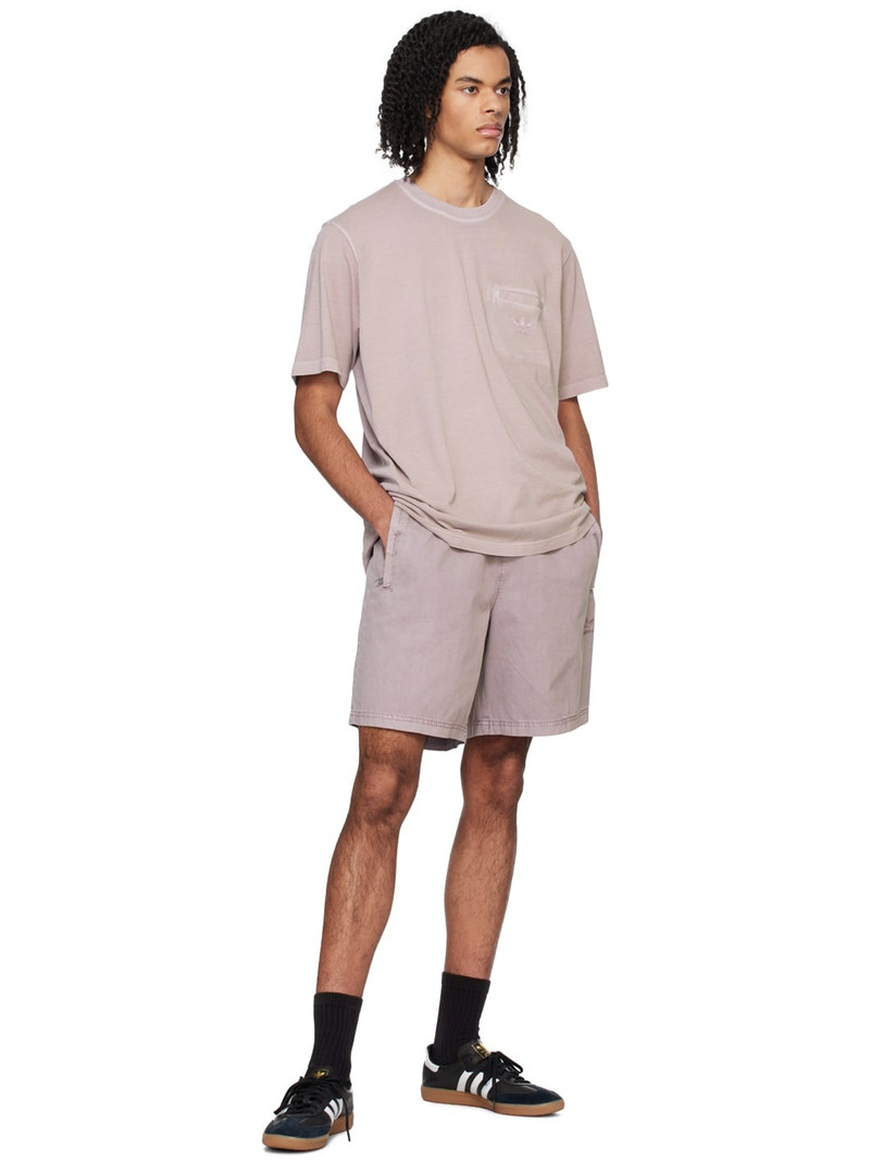 adidas Originals Purple Embroidered Shorts outlook