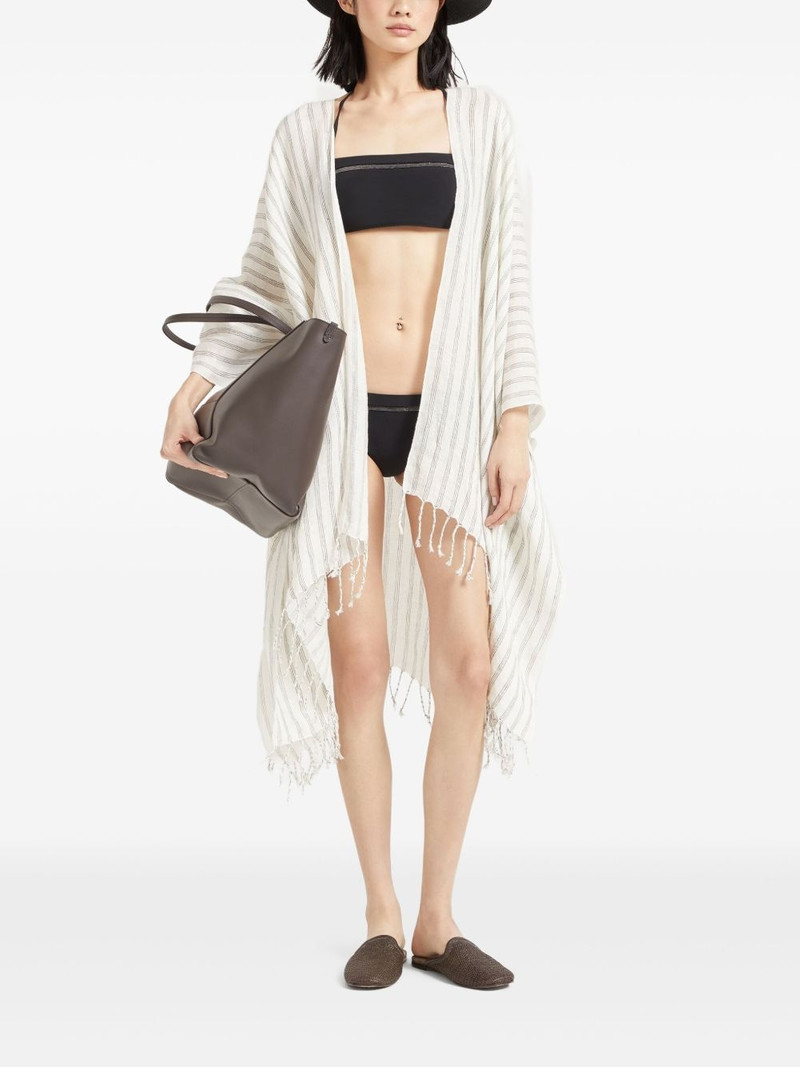 Brunello Cucinelli Monili chain-embellished bikini top outlook