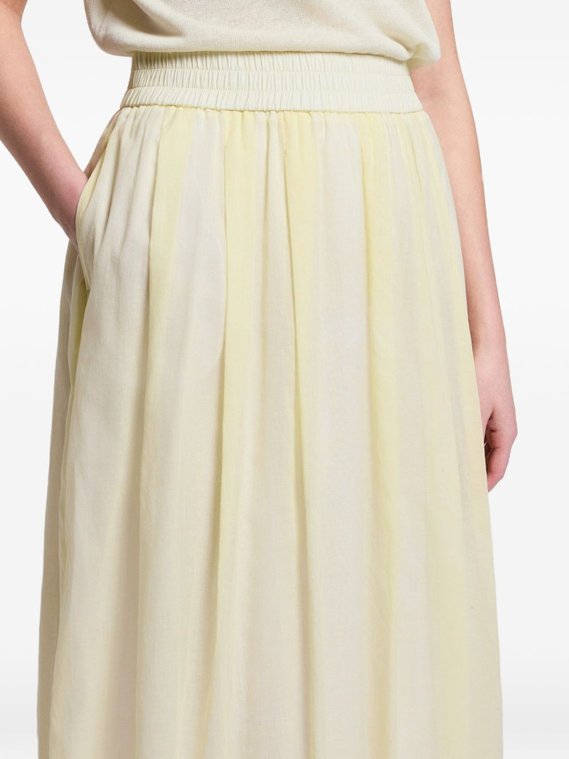 midi pleated elasticated-waist skirt 4