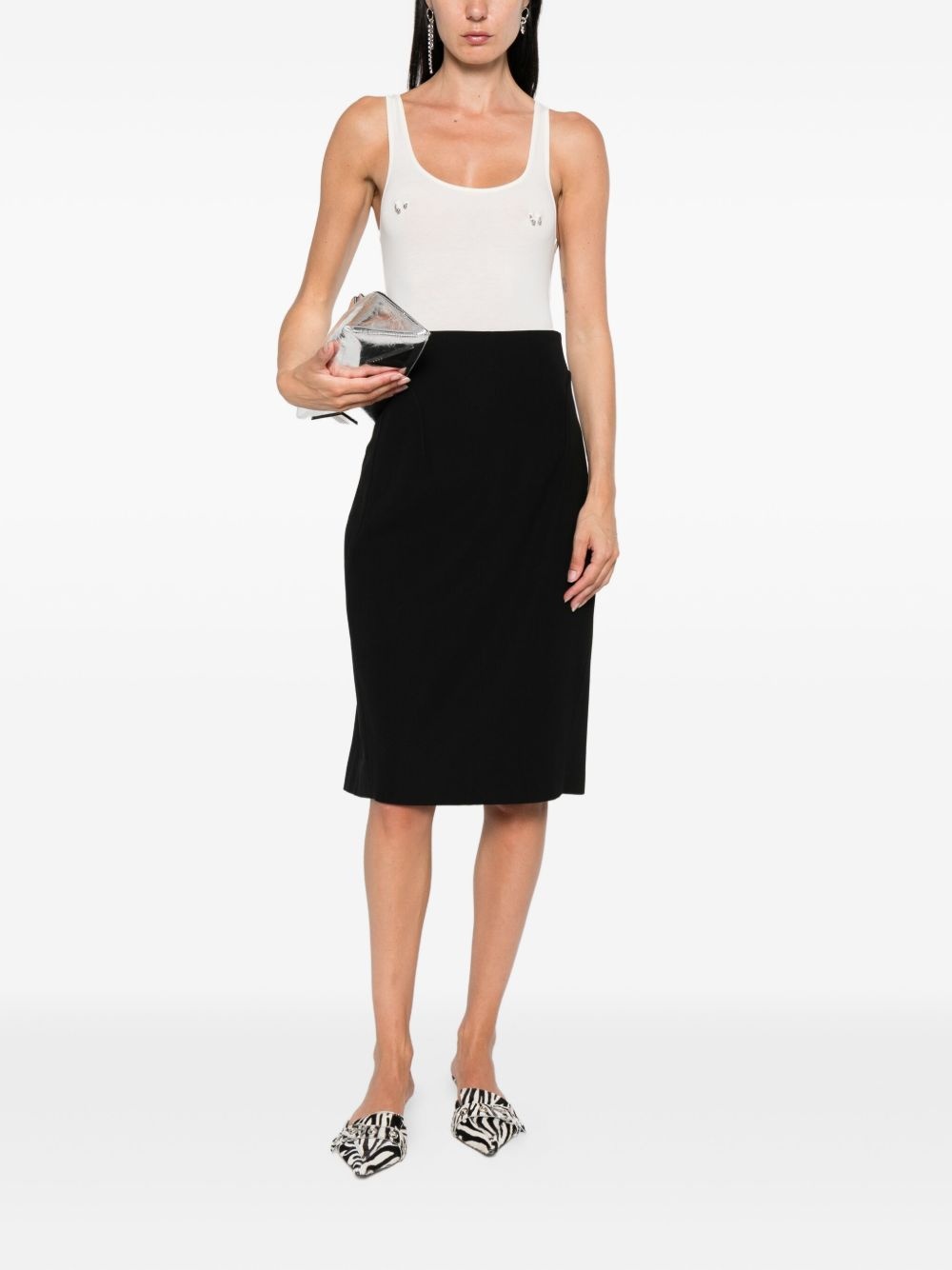 panelled midi skirt - 2