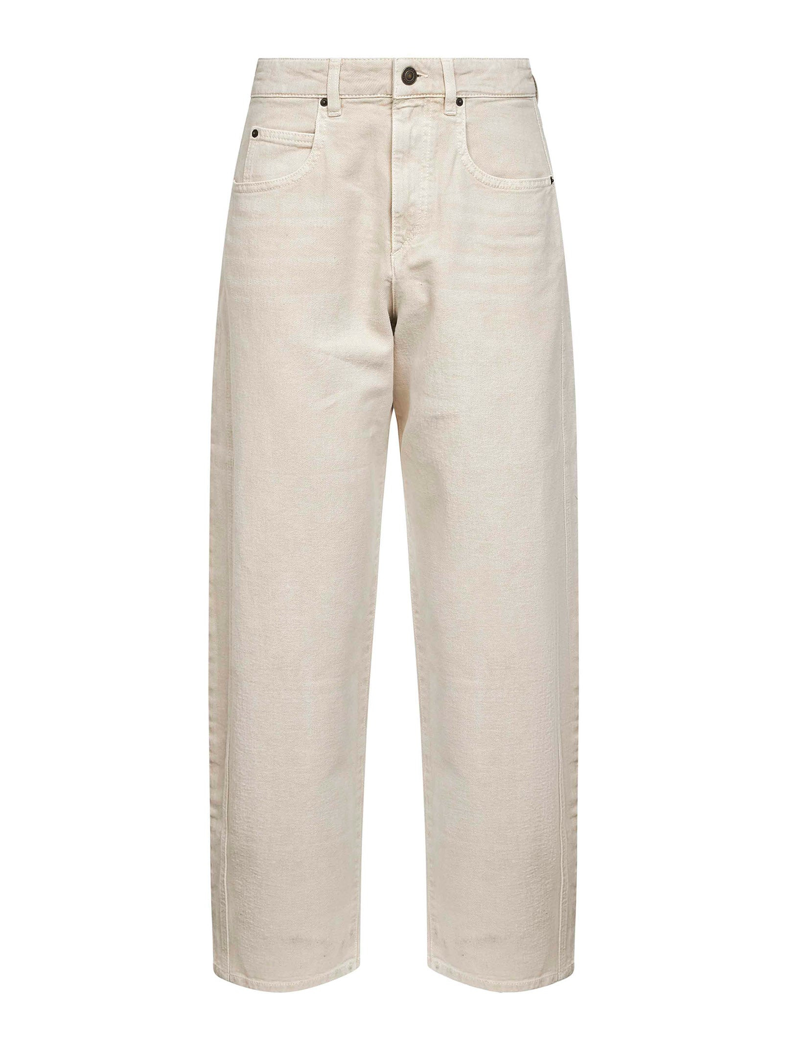 Ecru denim Oriane barrel jeans - 1