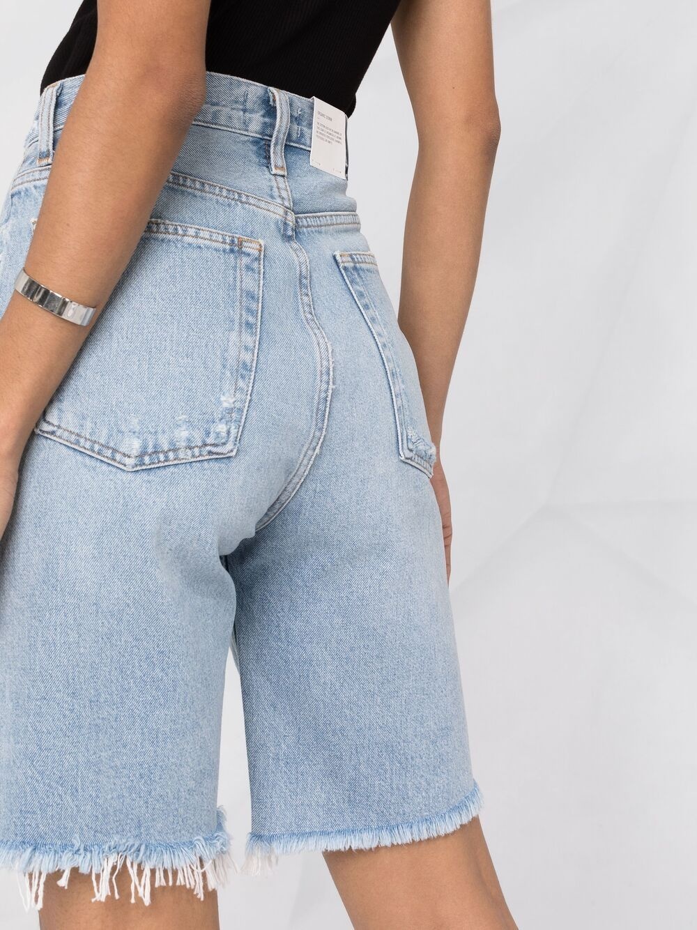 high-rise knee-length jeans - 3