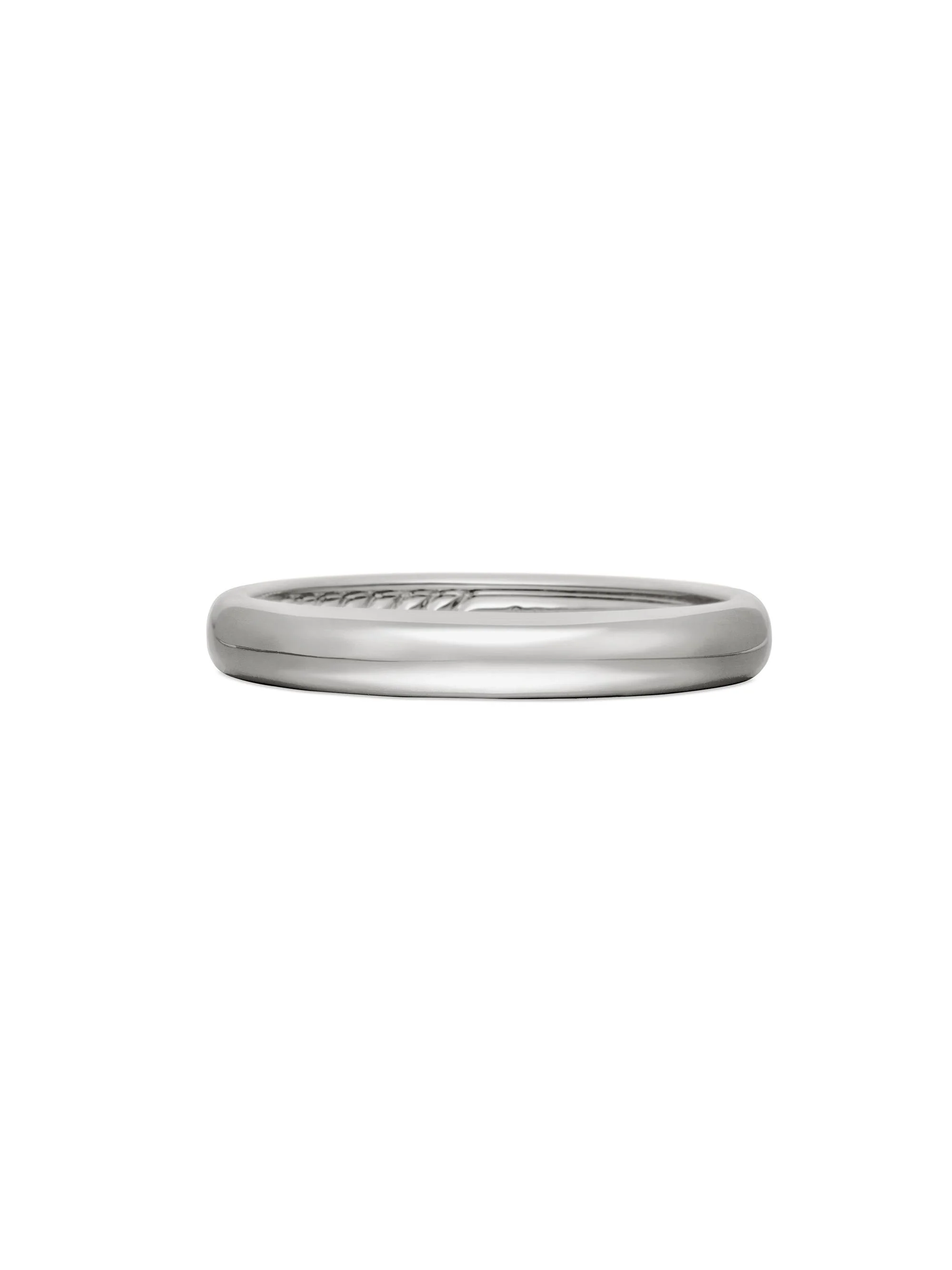Men's DY Classic Band Ring in 18K White Gold, 3.5MM - White Gold - 1