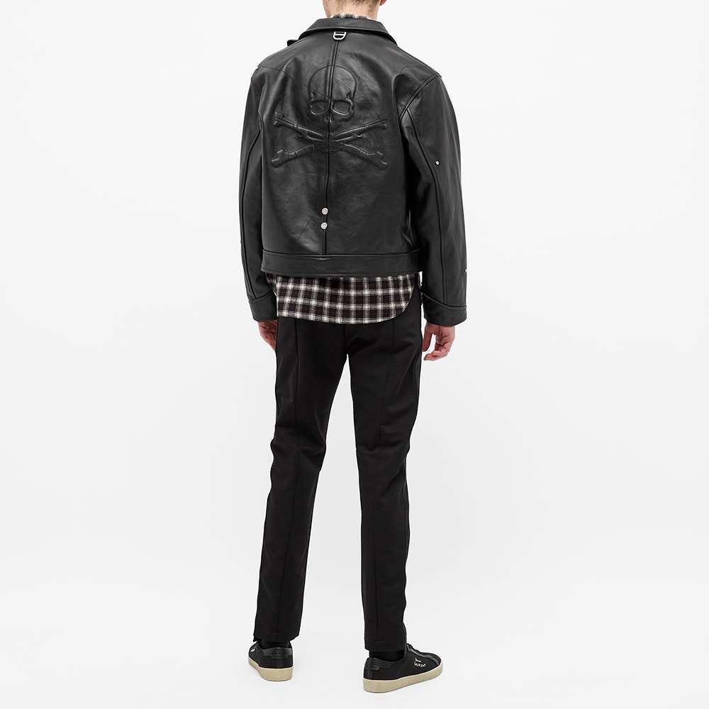 C2H4 x MASTERMIND JAPAN Steamline Leather Jacket - 7