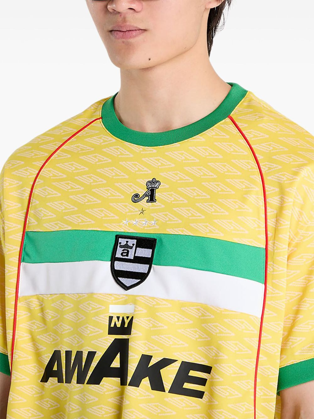 short-sleeve sport jersey top - 4