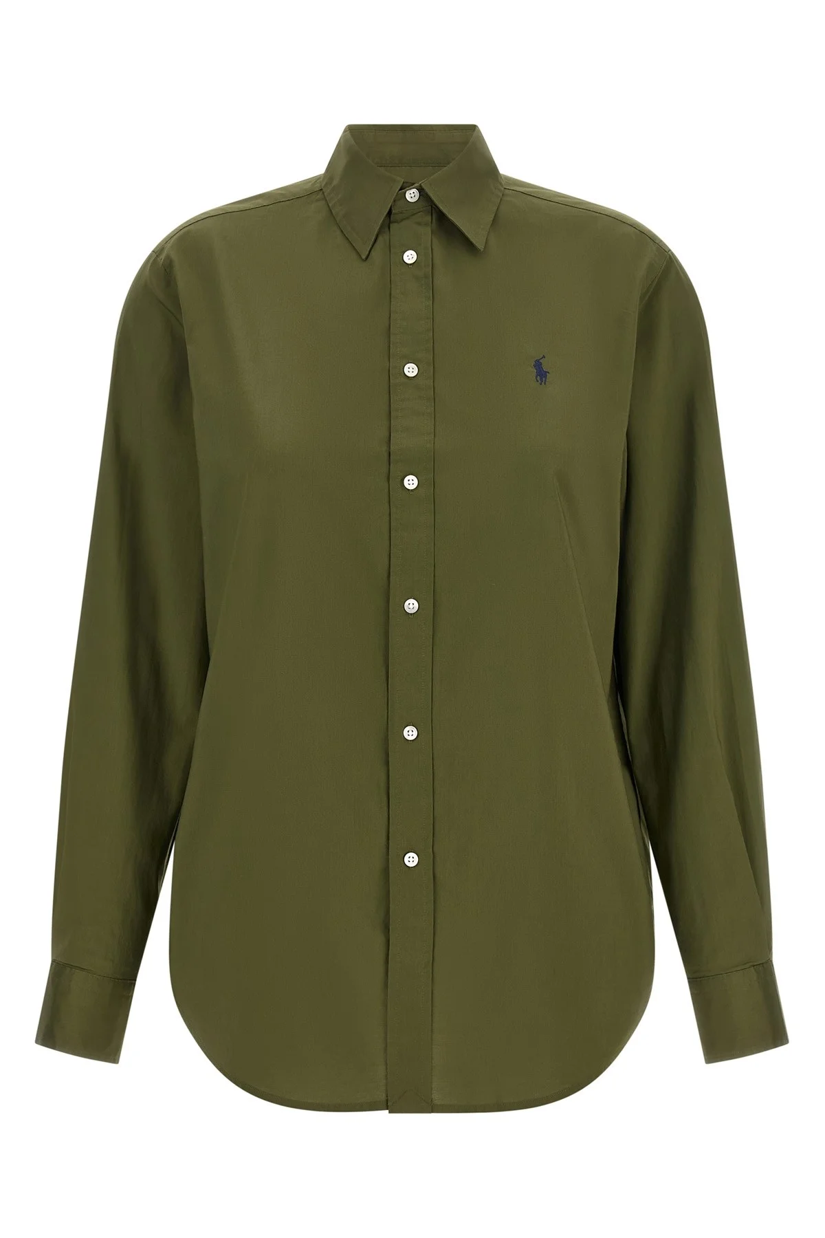 Logo Embroidery Cotton Shirt - 1