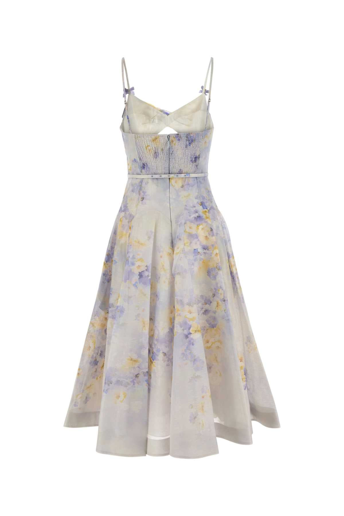 Zimmermann Women Printed Linen Blend Crush Dress - 2