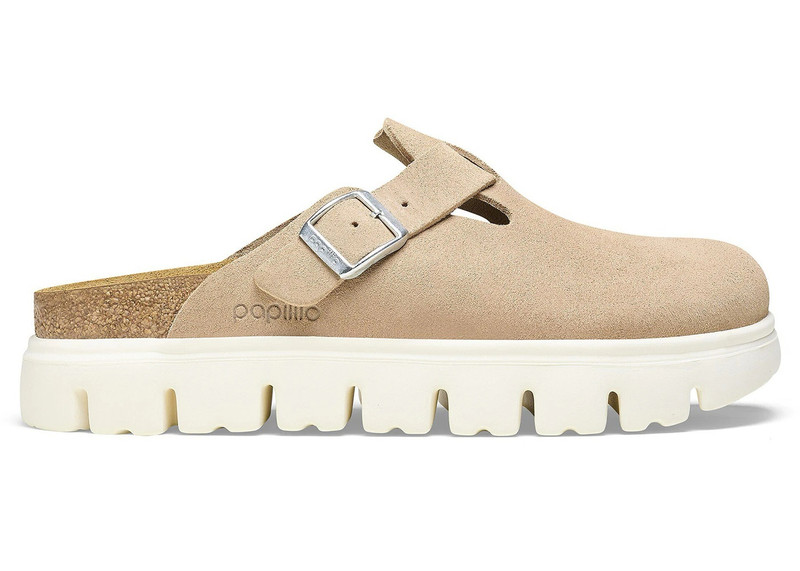 Birkenstock Boston Chunky Suede Warm Sand (Women's) - 1
