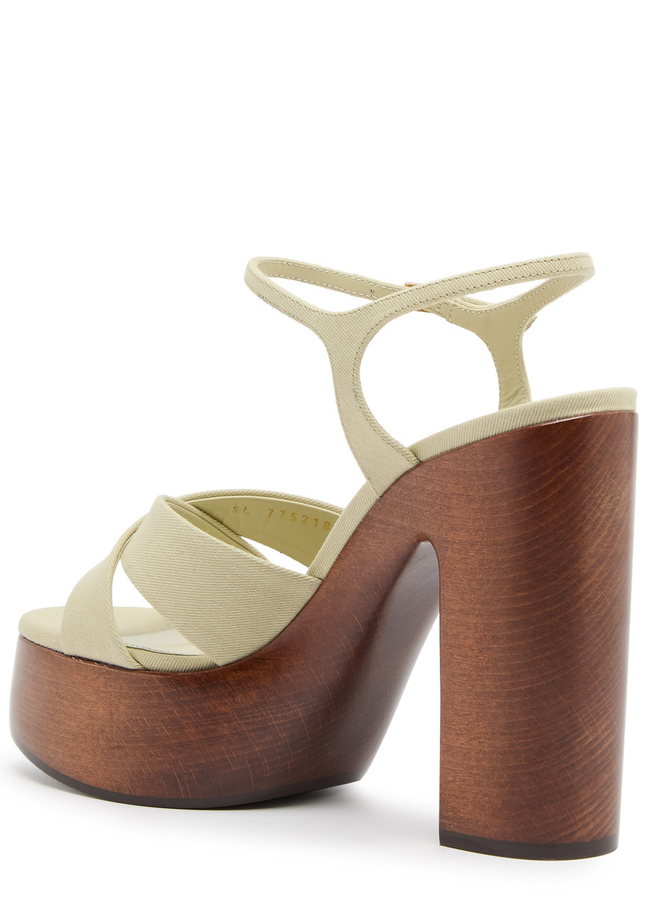 Bianca 125 canvas platform sandals - 2