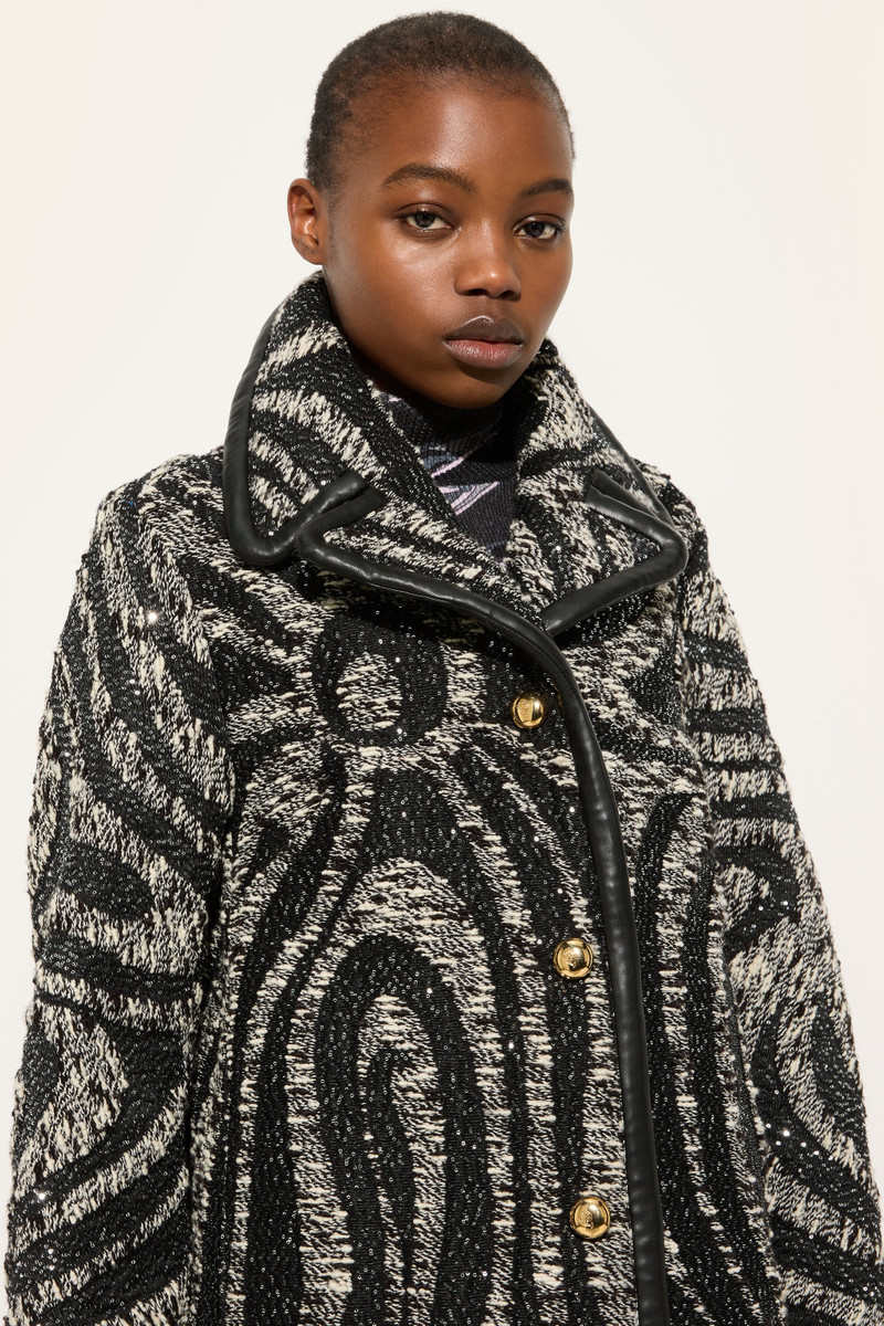 TWEED COAT WITH MARMO PATTERN 5