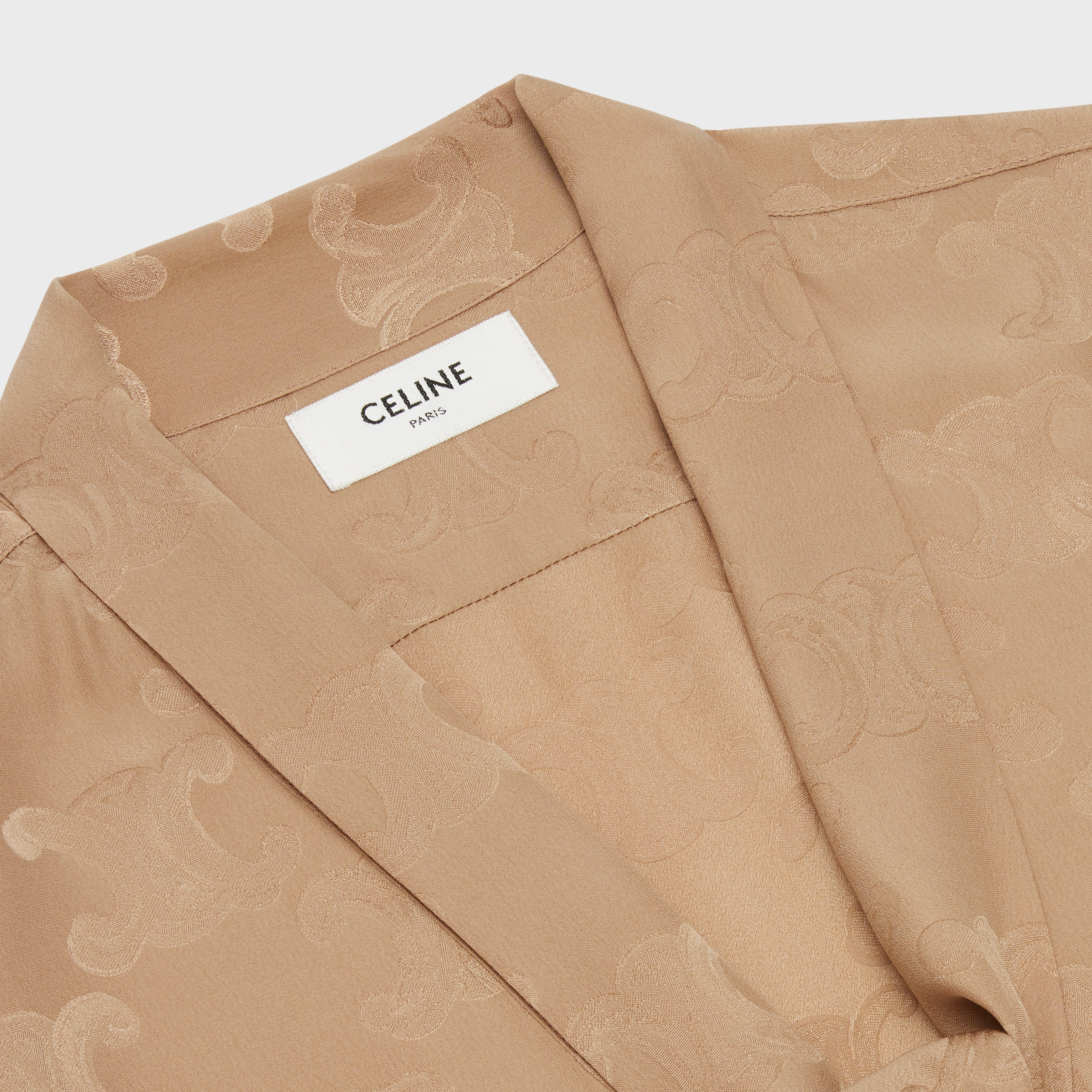 Lavallière shirt in shiny matte Silk - 3