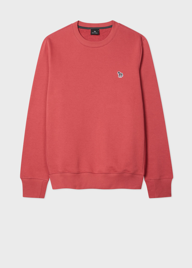 Soft Pink Organic Cotton Zebra Logo Sweatshirt 1