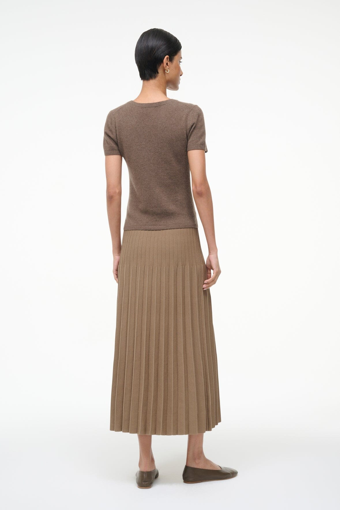 STAUD LENA SKIRT TAUPE - 4