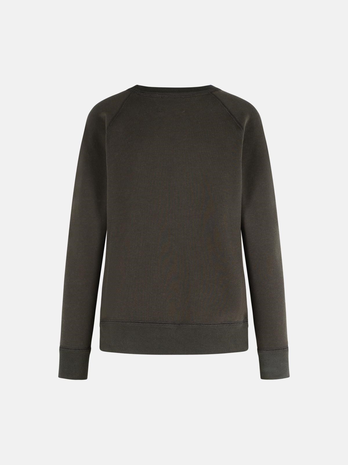 'MILLYNY' BLACK COTTON BLEND SWEATSHIRT - 3