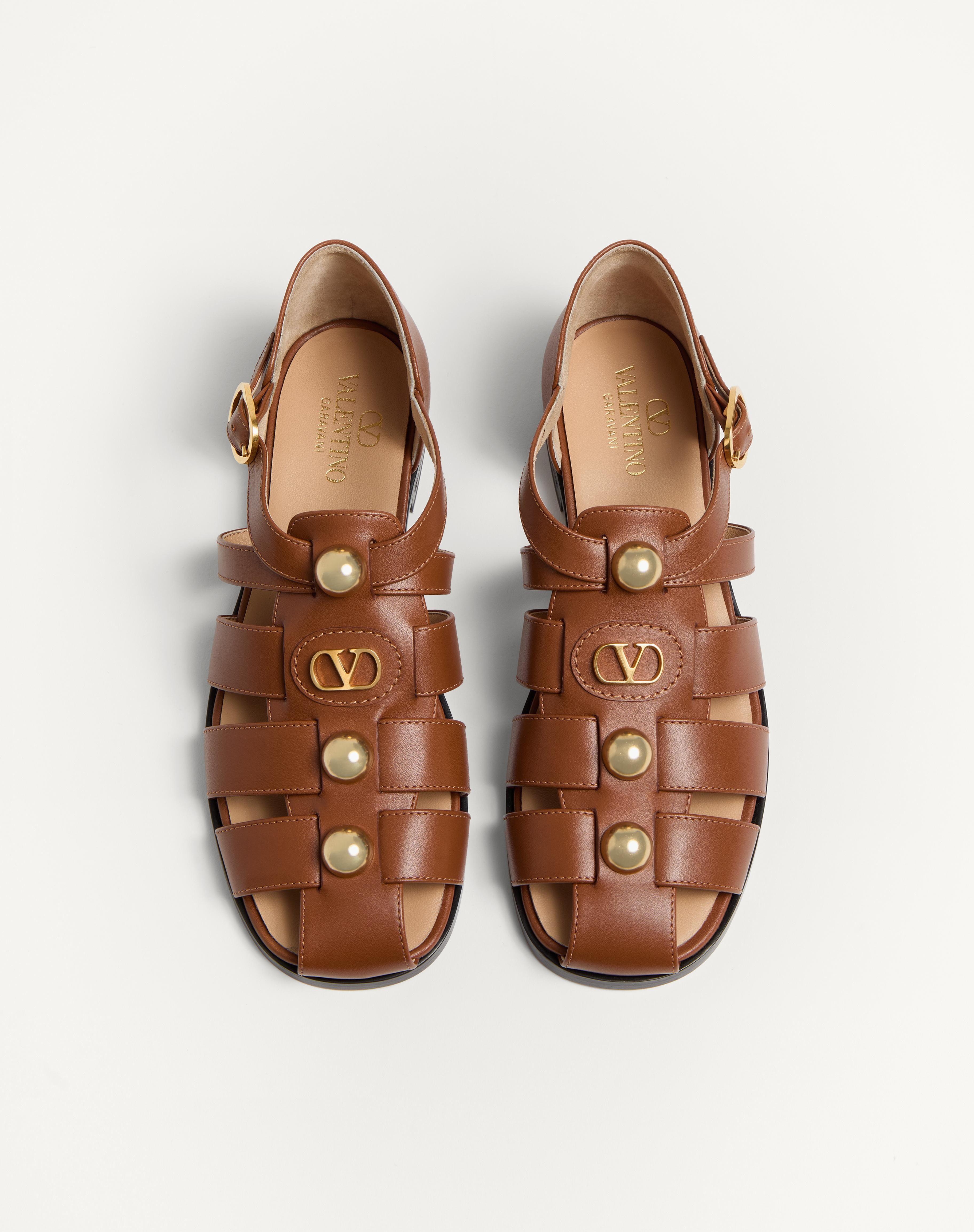 VLOGO SIGNATURE CALFSKIN FISHERMAN SANDAL 20MM - 3