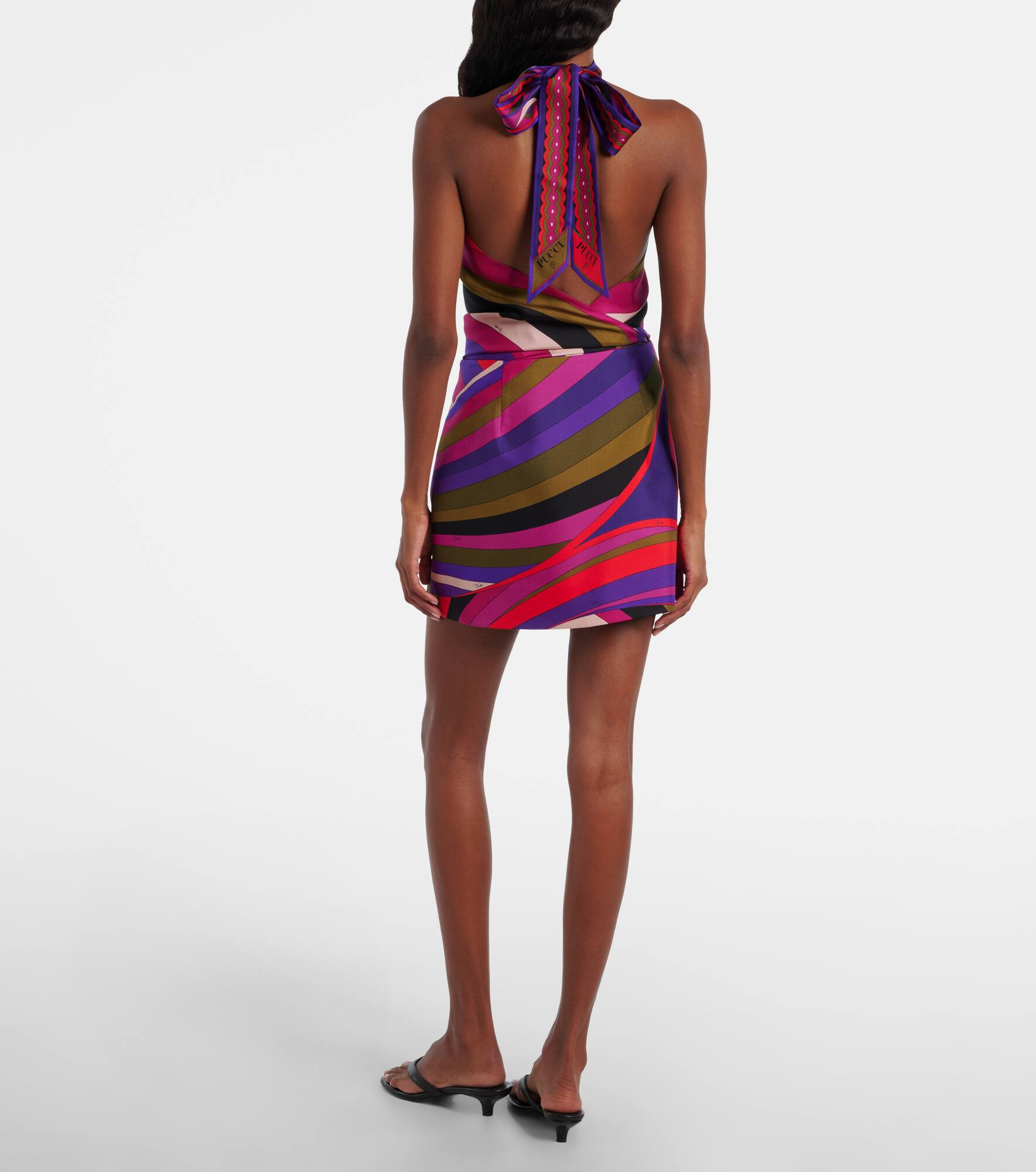 Iride silk wrap skirt - 3