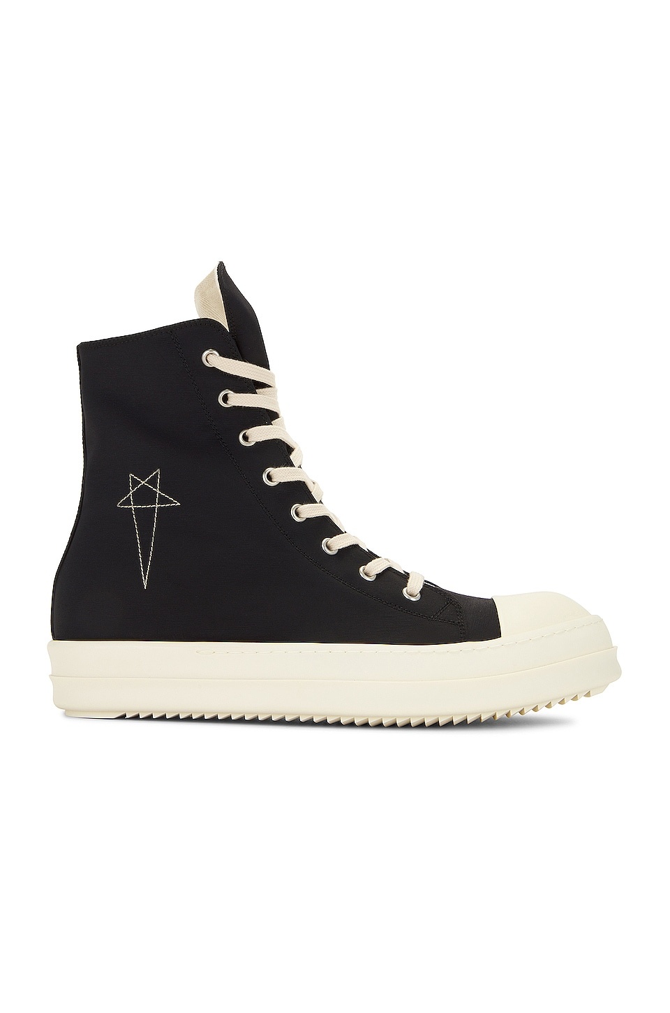 High Top Sneaks with Pentagram Embroidery - 1