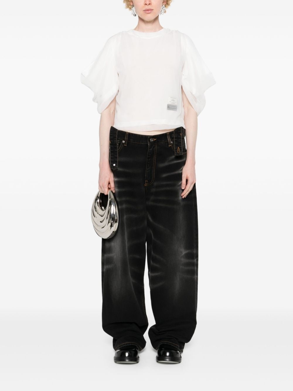 layered-design T-shirt - 2