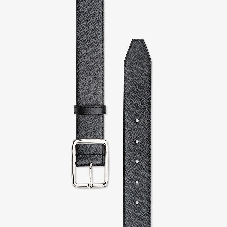 Black leather belt - 2