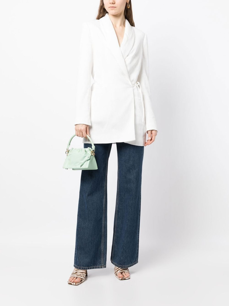 STAUD Everly tie-fastened blazer outlook