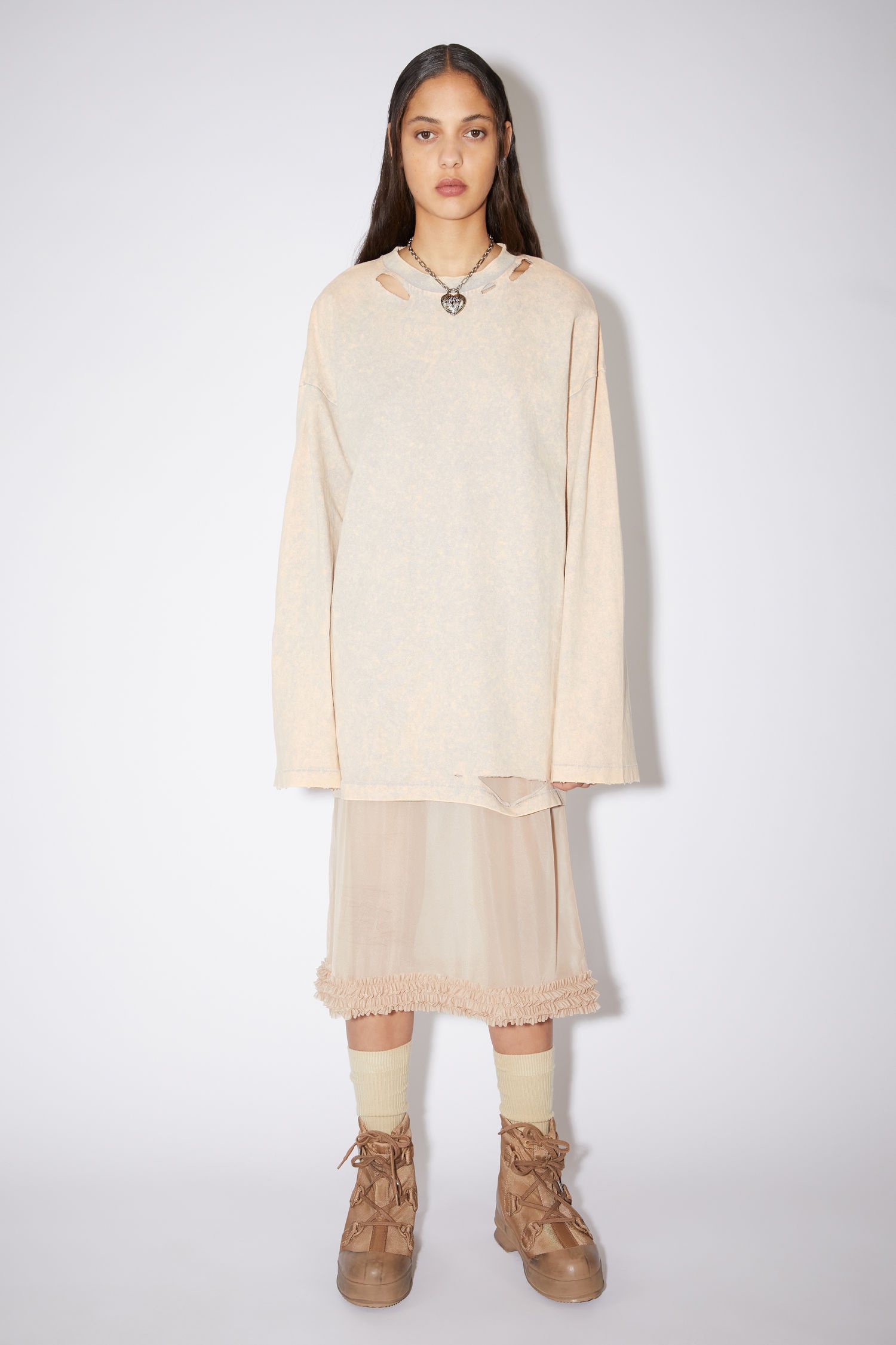 LOGO ANKLE BOOTS - Camel brown - 4