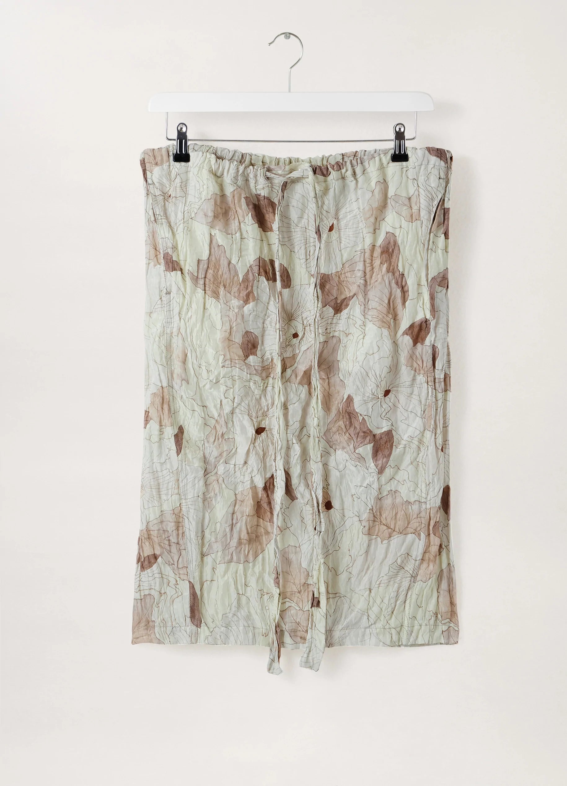 CRINKLED DRAWSTRING SKIRT
SILK VISCOSE - 1