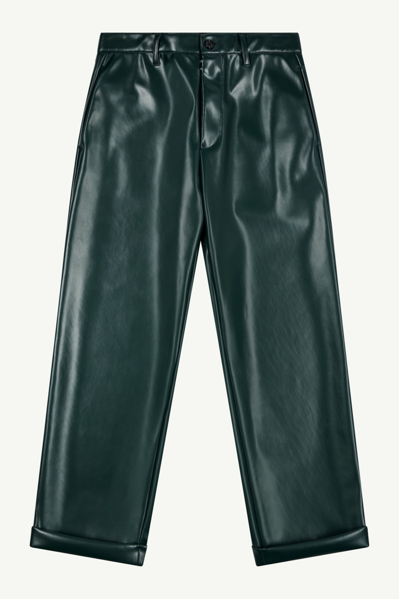Faux leather trousers - 1
