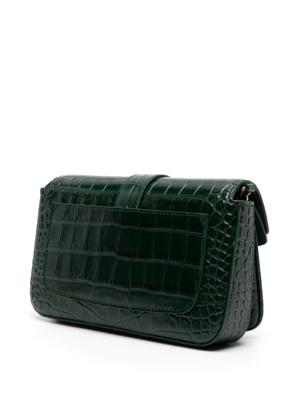 crocodile-embossed leather crossbody bag - 3