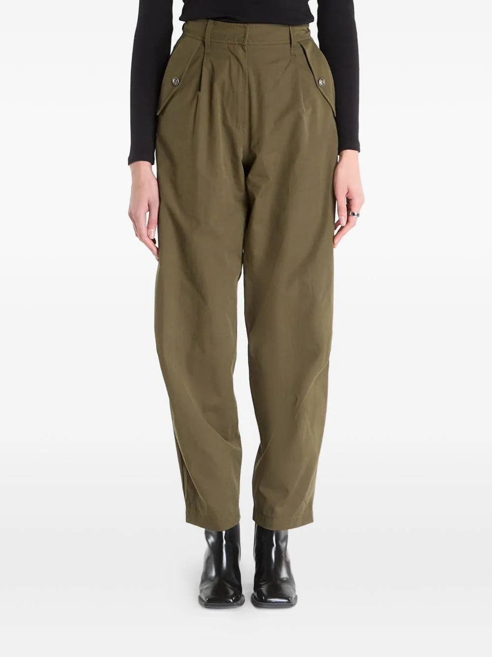 pleated trousers - 1