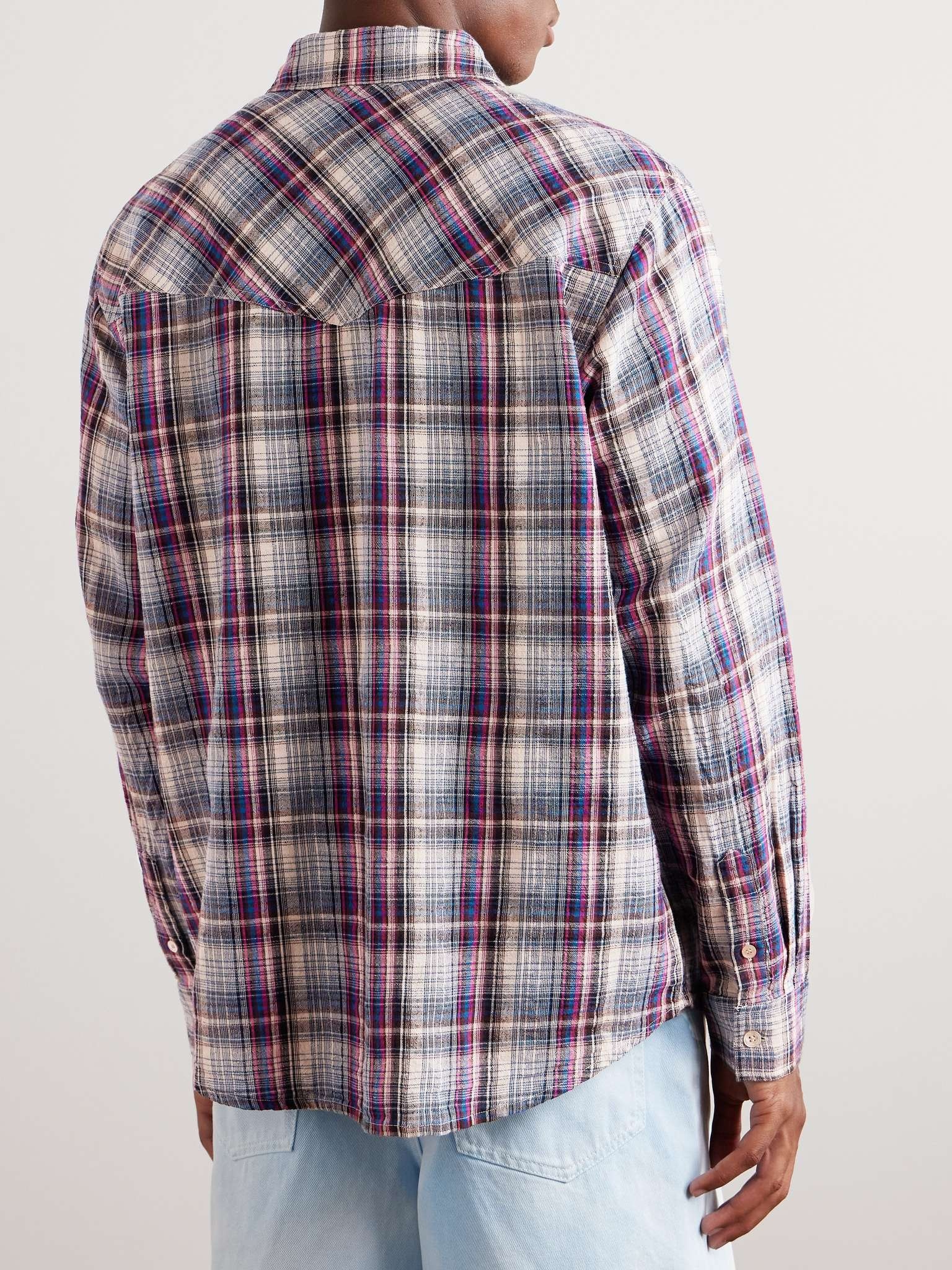 Lydian Checked Cotton and Linen-Blend Shirt - 3