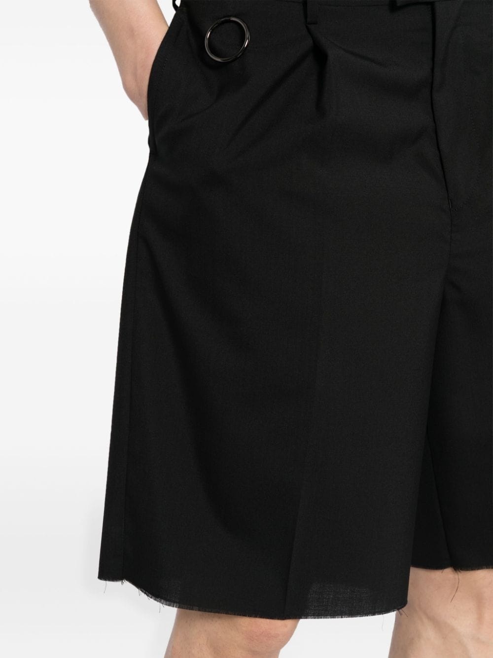mid-rise wide-leg shorts - 5