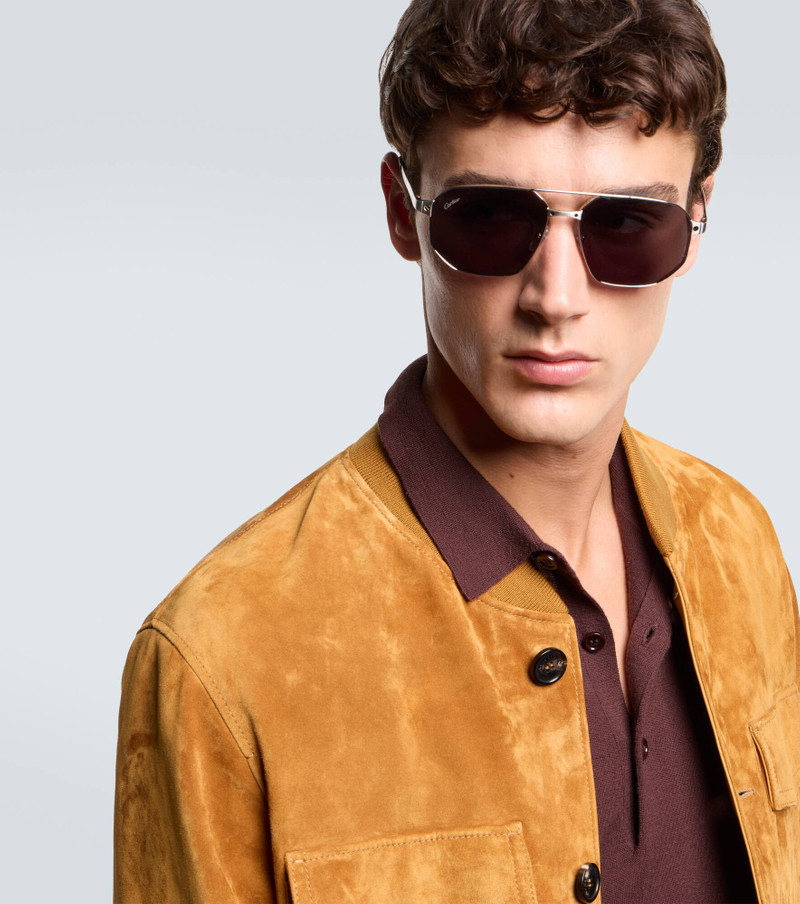 Cartier Santos De Cartier aviator sunglasses outlook