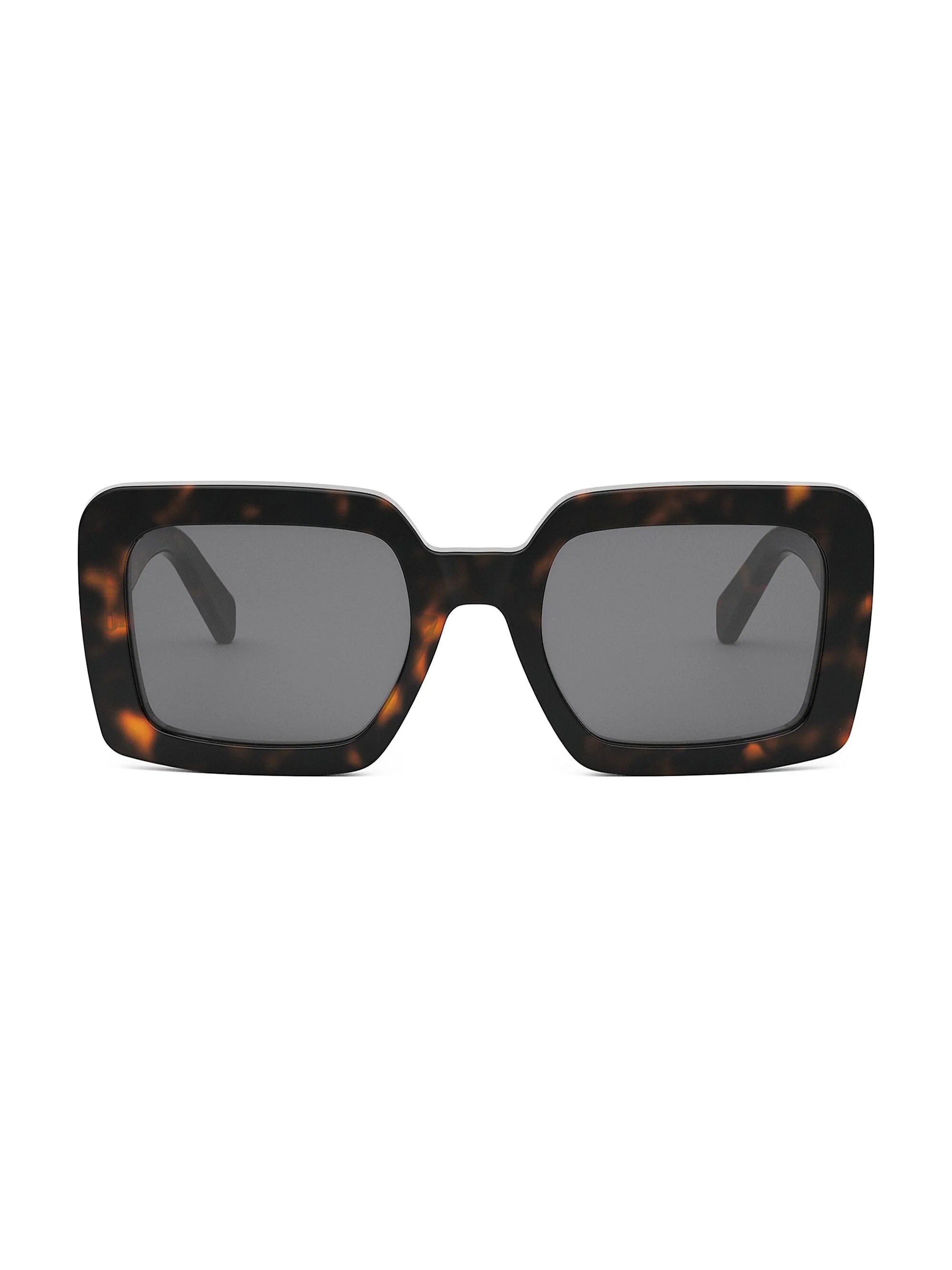 Women's Triomphe 56MM Square Sunglasses - Dark Grey Havana - 1