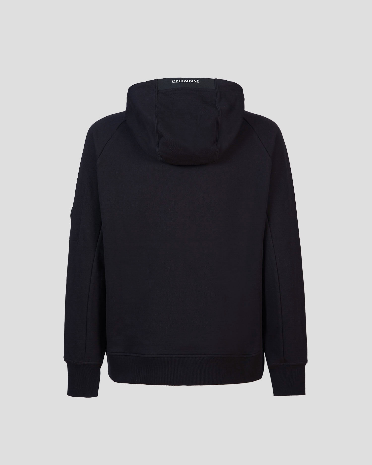 Diagonal Raised Fleece Zipped Lens Hoodie - 8